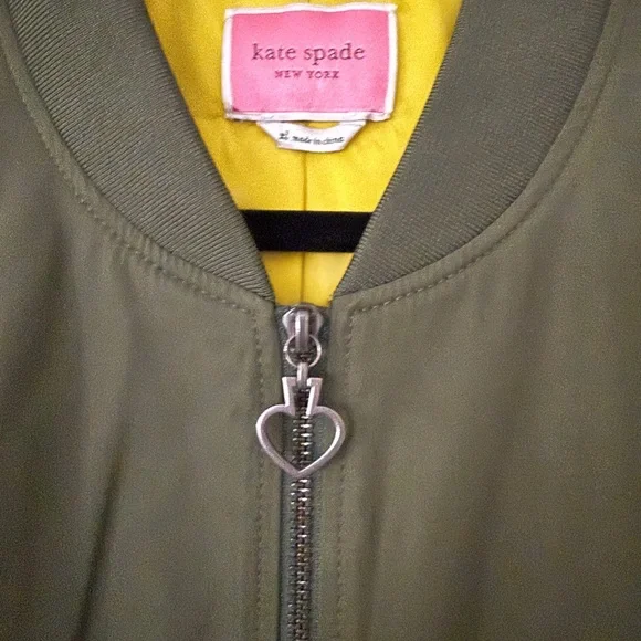 Kate Spade Olive Bomber Jacket - Picture 4 of 5